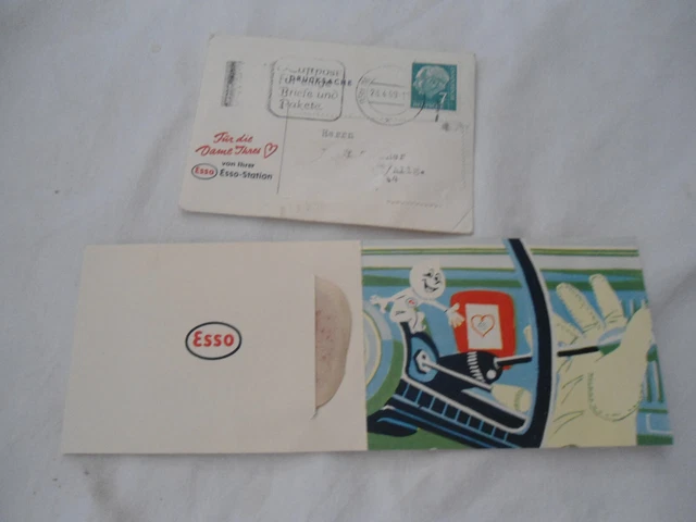 Reklame von ESSO 28 4 1959 Fotoanhänger aus ESSO Station Werbung