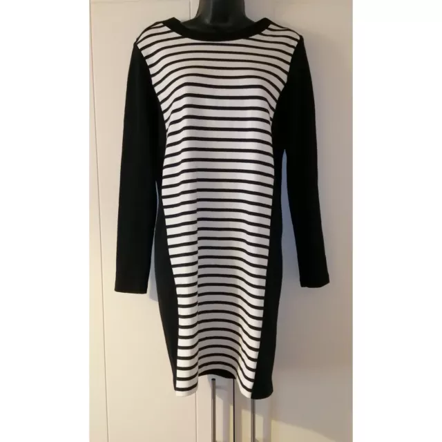 Petit Bateau Navy Striped Mini Dress Size 10 EUR 38 French Chic Breton Style