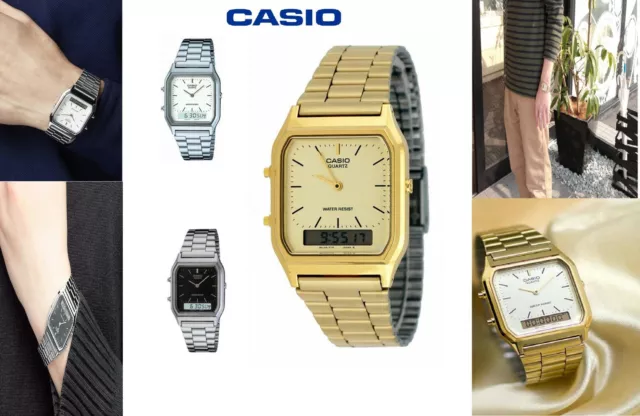 Casio Herren Timer Dual Time Quarzuhr AQ230