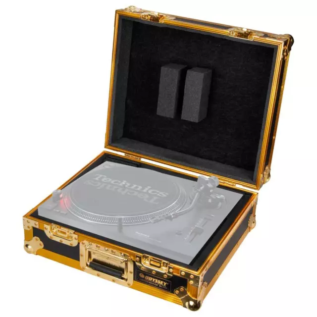 Odyssey FZ1200GOLD Limited Edition Turntable Flight Case in Gold Color idjnow