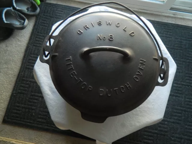 Cast Iron Dutch Oven No 8 D3 8DO Made In USA #91122