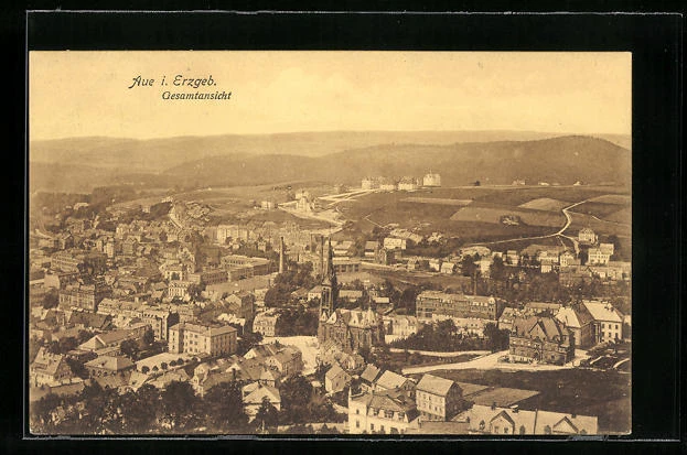 AK Aue i. Erzgeb., Gesamtansicht