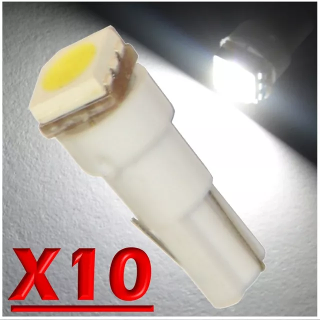 10 LED T5 SMD BIANCO Lampade Luci Lampadine Posizione Per Fari Angel Eyes Quadro