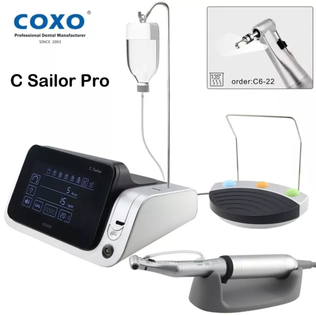 COXO C Sailor Pro Dental Implant Motor System LED 20:1 Surgical Contra Angle