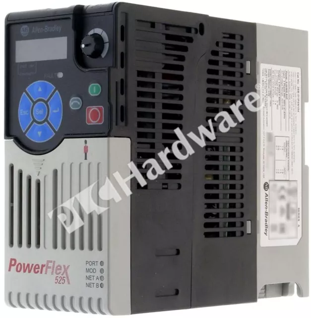 Allen Bradley 25B-D1P4N104 Ser A PowerFlex 525 AC Drive 480V 1.4A 0.4kW Frame A