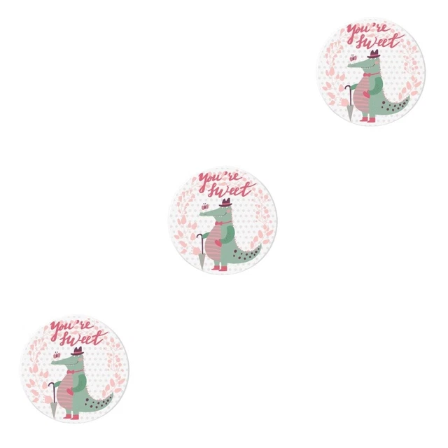 3 PIEZAS Taza de Dibujos Animados Arte Nórdico Alfombra Posajeros de Corcho Aislador Térmico Inferior