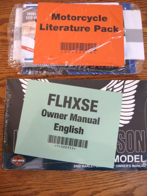 2022 Harley-Davidson FLHXSE Owners Owner's Manual CVO Street Glide, NEW