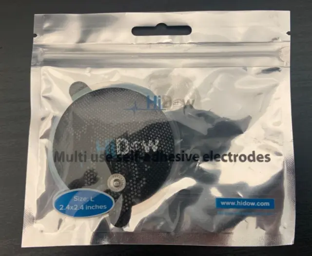 Hidow Multi Use Adhesive Replacement Pads Size Large, TENS Unit and EMS