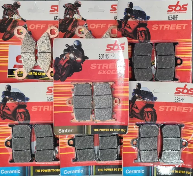 SBS 809 HS Brake Pads 809HS - Honda CBR600RR VFR800F CB1000R CBR1000RR