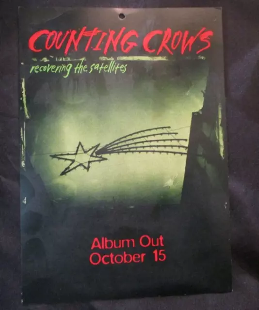 Counting Crows – Recovering The Satellites 8.5 × 11 inches hanging promo poster