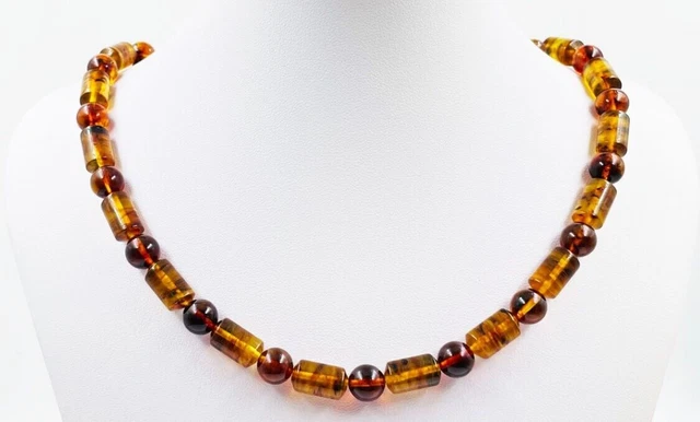Collier d'ambre naturel de la Baltique Collier de perles d'ambre pour femme...