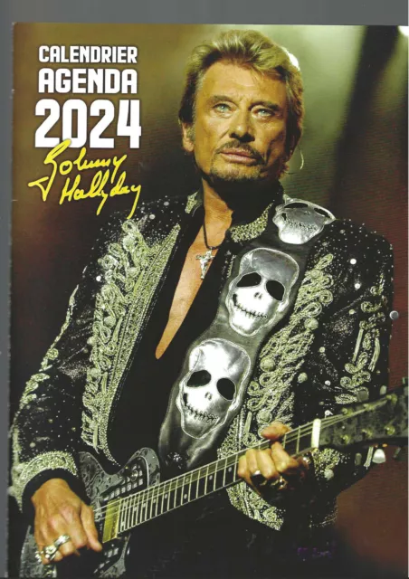 Agenda Calendrier Johnny Hallyday 2024 Neuf