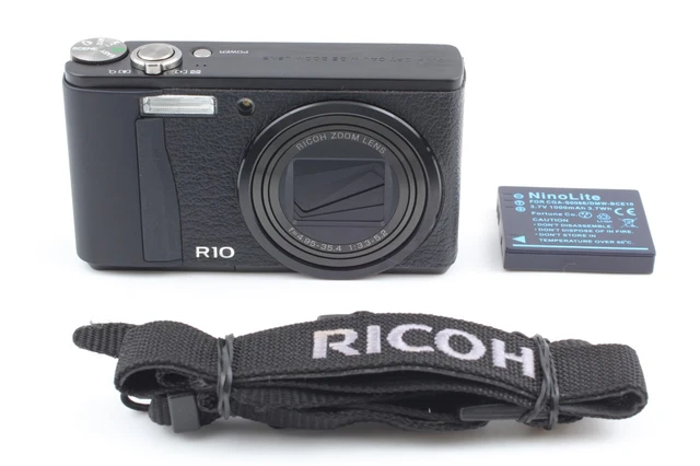 Rere!! 【MINT w/Strap + cutting seal 】 Ricoh R10 Black Compact Digital Camera 397 2
