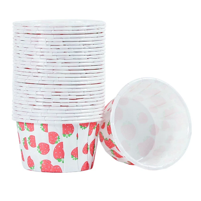 100 piezas delineadores pequeños para cupcakes tazas para pasteles revestimiento de horno mini accesorios papel para pasteles