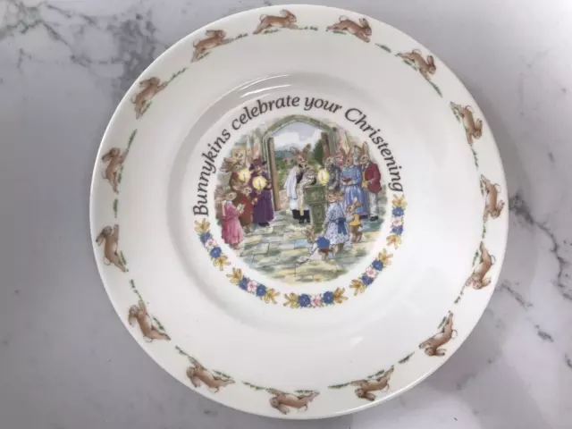 Royal Doulton Bunnykins Christening Collectors Plate 1991