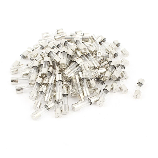 100 PCS 250V 12A F12AL Fusion Rapide Rapide Tube verre fusibles 5 x 20 mm