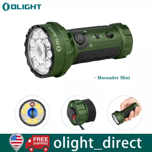 OLIGHT Marauder Mini 7000 Lumens Bright Flashlight with Powerful RGB Outdoor