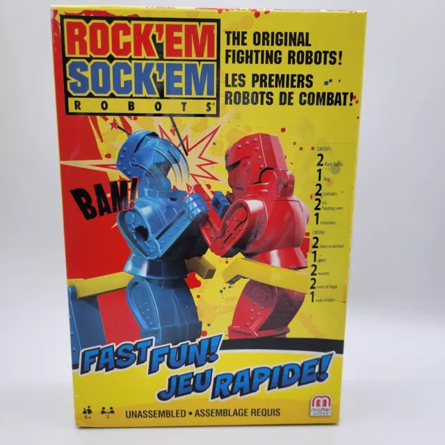 Rock 'Em Sock 'Em Robots (Mattel Games, 2019) New Toy, Classic Boxing, Retro 