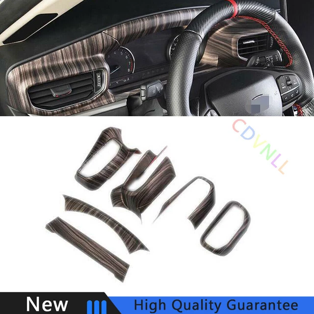 For Ford Explorer 2020-2022 Peach Wood Grain Dashboard Air Outlet Vent Trim 6PCS