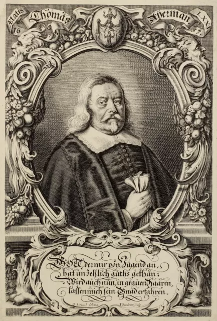 Thomas Ayermann. Marktvorsteher in Nürnberg. Kupferstich um 1660.