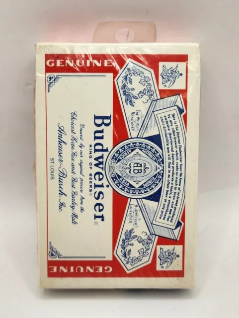 Vintage Deck of Budweiser Playing Cards - Sealed - NEW