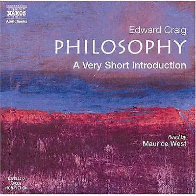 Philosophy - A Very Short Introduction (West) CD 3 discs (2005) Amazing Value