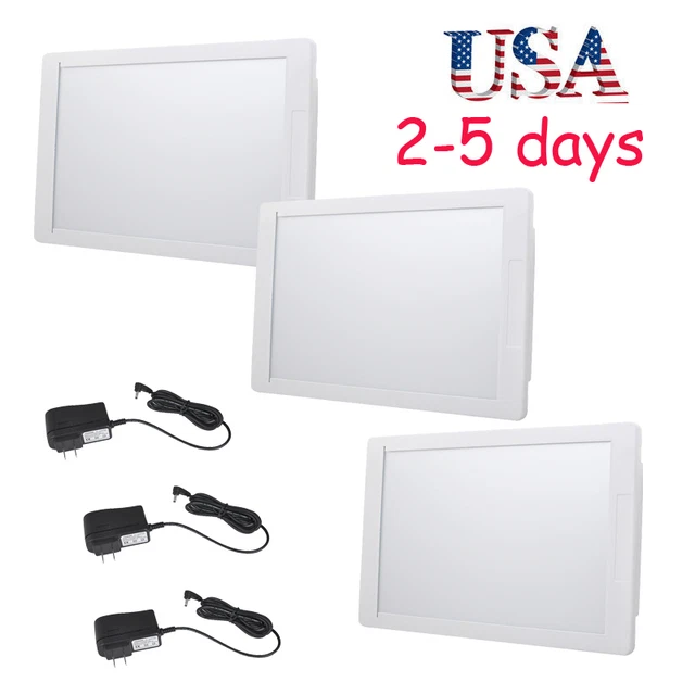 3x Dental X-Ray Film Illuminator Light Box Viewer LED light Panel Dentist USE