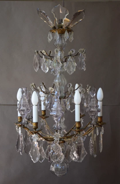 Lustre Ca' Fenice En Cristal Et Or - 6 Lumières - NEUF - Cristalleria Murano