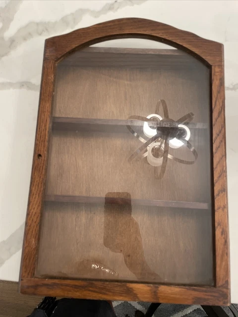 Vintage Wooden 3 Shelf Hanging  Cabinet