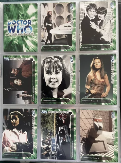 Doctor Dr Who Trilogy Companions Doctors Villains Common Card Set