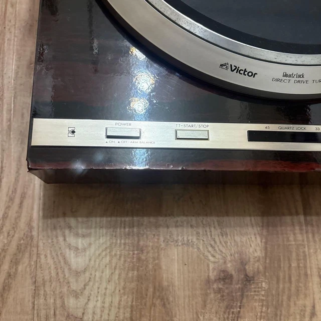 [TESTED] VICTOR QL-Y5 Direct Drive Turntable Record Player w/ Cartridge ...