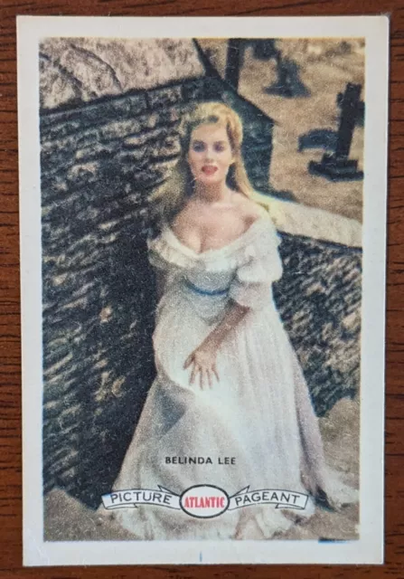 1958 Atlantic Petroleum "Film Stars" Trade Card - No. 11 Belinda Lee