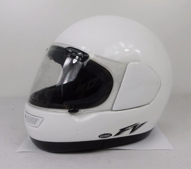 X POLICE WHITE Arai FV White Full Faced Motorcycle Bike