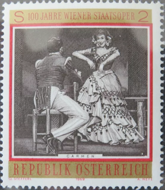 Österreich  ANK 1329 SM Sondermarke - 100 Jahre Wiener Staatsoper ** MNH