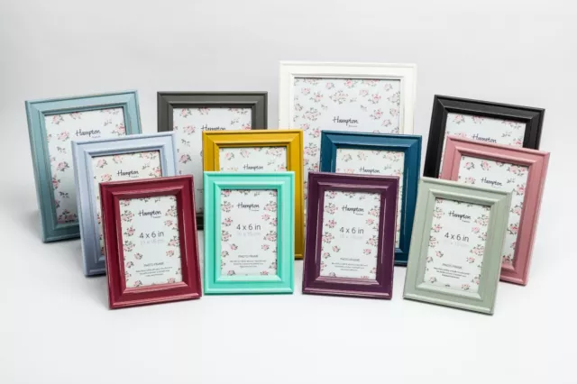 Hampton Frames Shabby Chic Photo Frame Rustic Distressed Wood Picture Frame