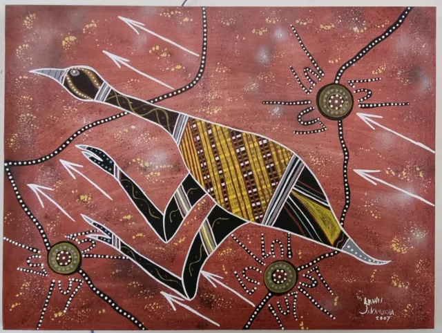 Aboriginal Art Painting original on canvas Jakamurra Waterhole Collection