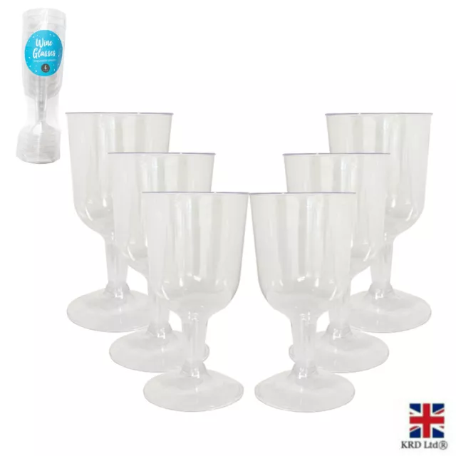 Reusable Plastic Wine Glasses Cocktail Wedding BBQ Dinner Party Cups Tableware