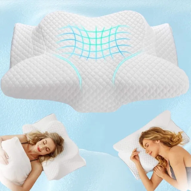 Memory Foam Orthopedic Cervical Pillow Neck & Shoulder Pain Relief for Sleeping