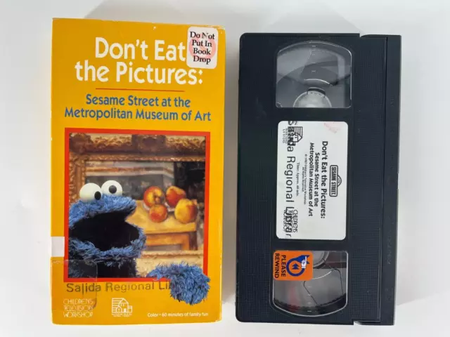 SESAME STREET - Don’t Eat The Pictures VHS - The Metropolitan Museum of