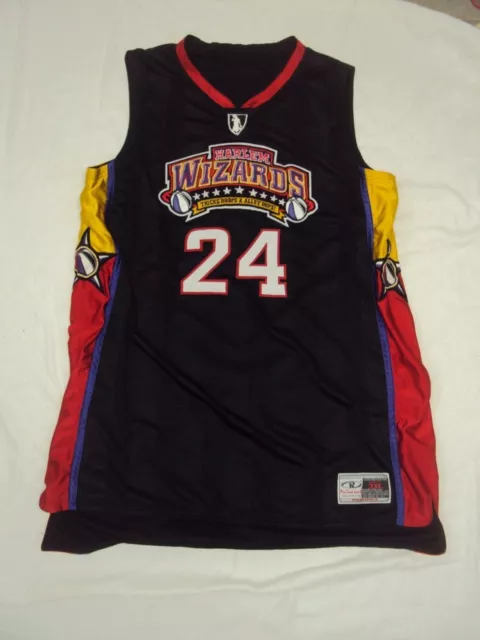 Harlem Wizards Basketball Jersey Autographed x5 BROADWAY, Youth L