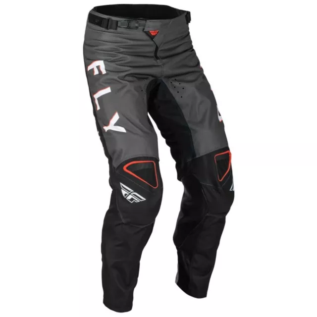 Fly Pants Kinetic Khaos Black/Red/Grey Sz 24 - 376-43024