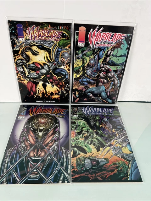 Warblade- Endangered Species  Set 1-4  NM  Image Comics Sleeved & Boarded