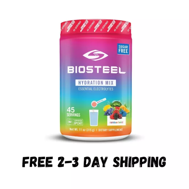 🍇🍓🍌 BioSteel Zero Sugar Hydration Mix,Great Tasting Hydration,45 Servings