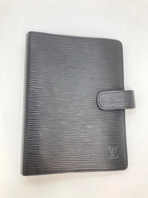 usato LOUIS VUITTON Agenda MM Epi Pelle R20042 Copertine per notebook Noir 16310
