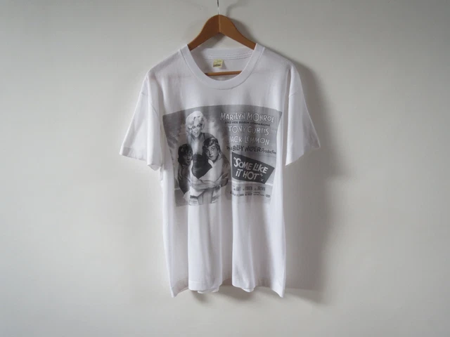 Vintage Marilyn Monroe t-shirt Some Like It Hot Single stitch Screen Stars XL