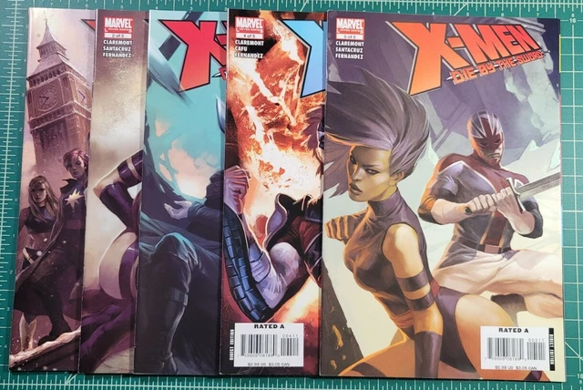 X-Men Die By The Sword #1-5 (2007) Complete Set Marvel Claremont Captain Britain