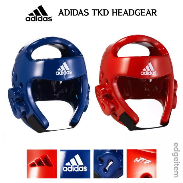 Adidas Taekwondo Headgear Red / Blue Head Gear WTF Approved Guard