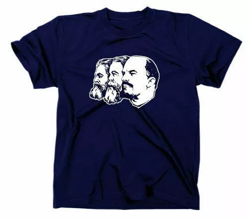 Marx Engels Lenin T-Shirt DDR FDJ Ostalgie Udssr CCCP Sowjetunion Russland Osten