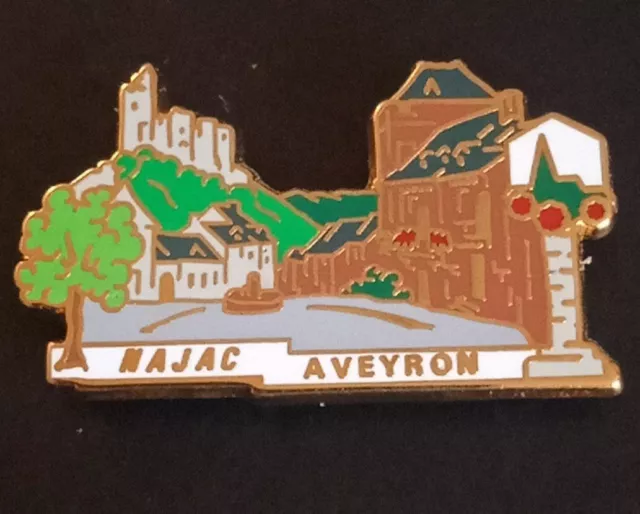 Pin's Najac Aveyron. Les Plus Beaux Villages De France. L B Création Paris