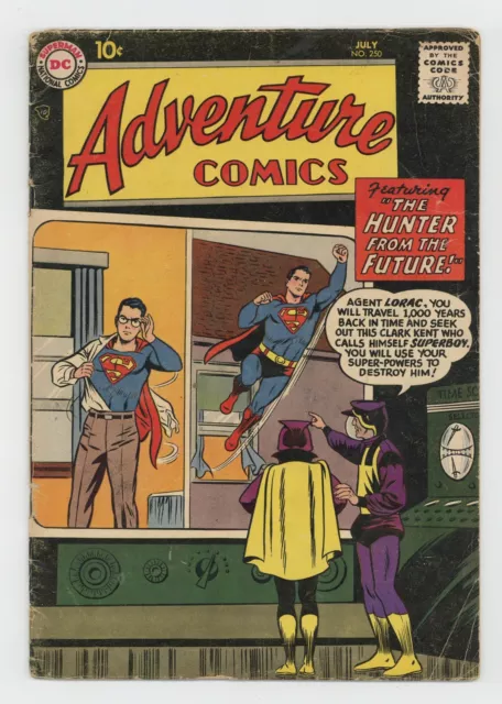 Adventure Comics #250 GD/VG 3.0 1958